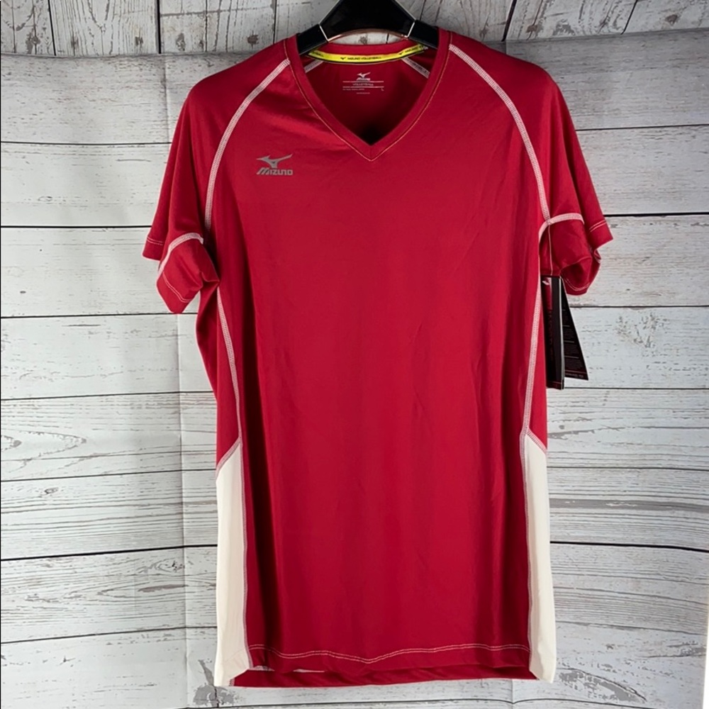 Mizuno Volleyball performance drylite red T-shirt